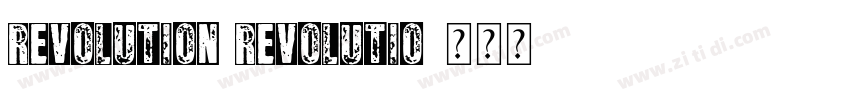 REVOLUTION REVOLUTIO字体转换